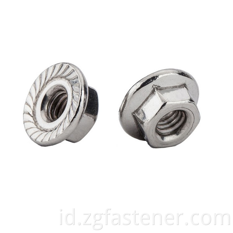 Imperial Head Hex Flange Nuts